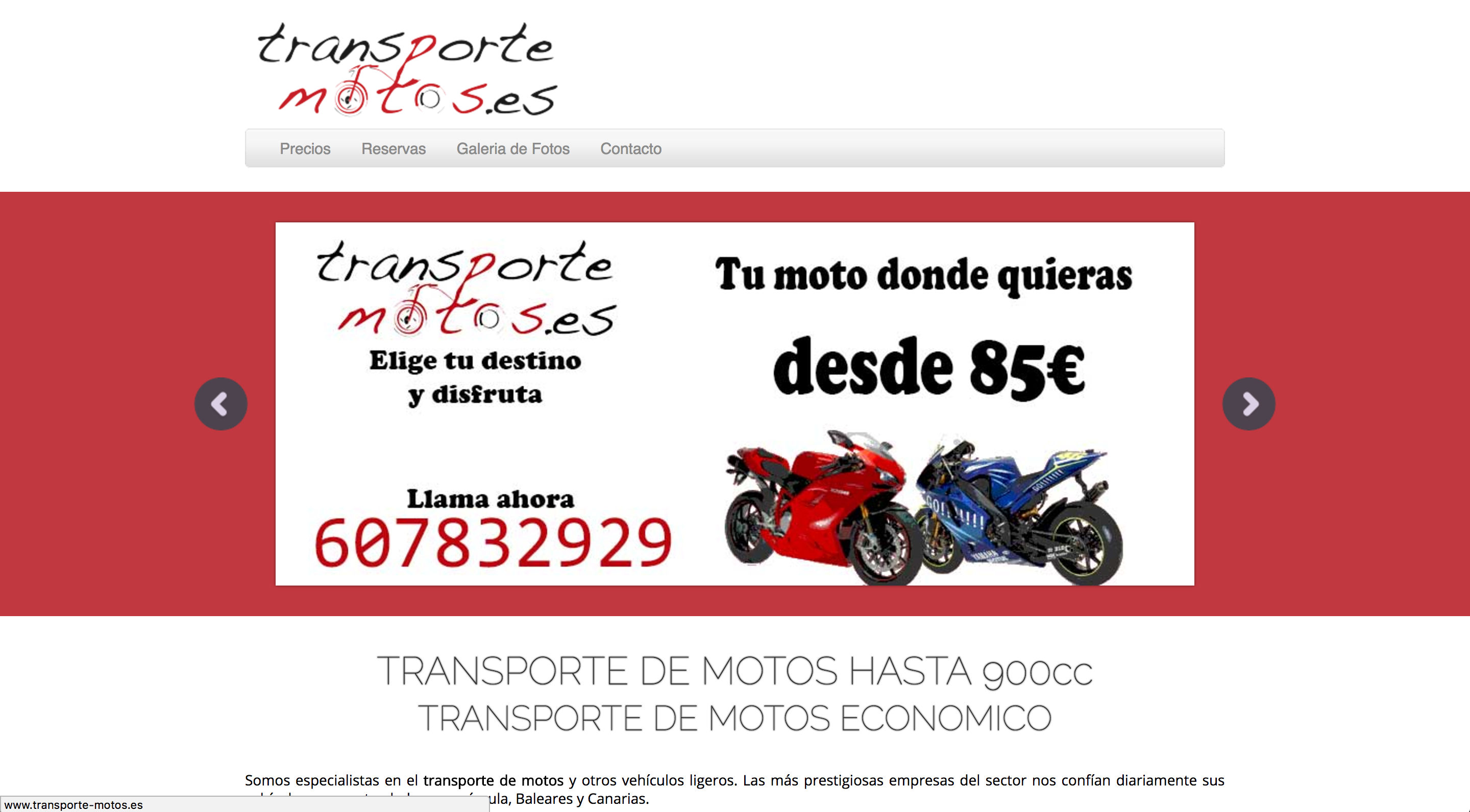 transporte motos